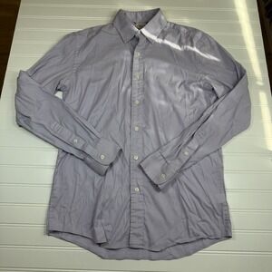 Faherty Casual Button Up Long Sleeve Shirt Men's Small Light Purple GUC